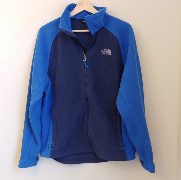 The North Face Other - North Face Blue Colorblock Blue Fleece Zip Jacket
